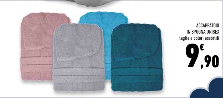 ACCAPPATOIO IN SPUGNA UNISEX