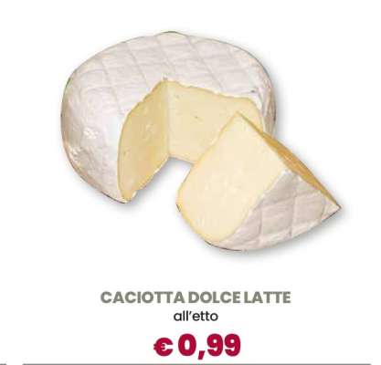 CACIOTTA DOLCE LATTE