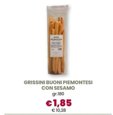 GRISSINI BUONI PIEMONTESI CON SESAMO