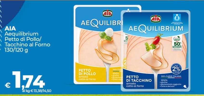 AIA Aequilibrium Petto di Pollo/Tacchino al Forno