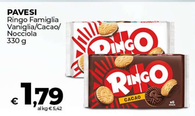 Pavesi Ringo Famiglia Vaniglia/Cacao/Nocciola