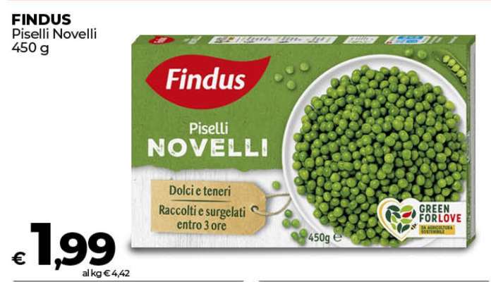 FINDUS Piselli Novelli 450 g