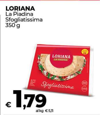 LORIANA La Piadina Sfogliatissima
