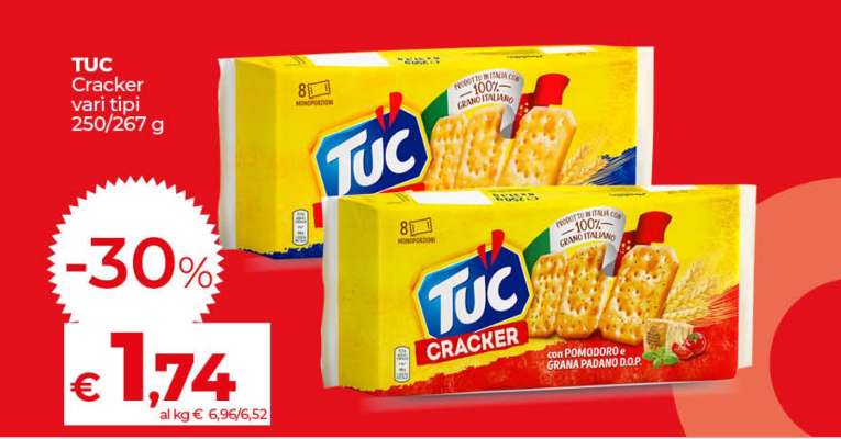 TUC Cracker vari tipi