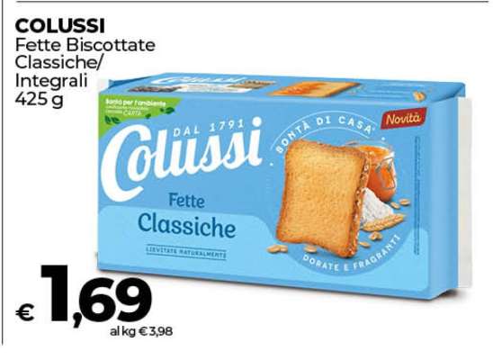 Colussi Fette Biscottate Classiche/Integrali