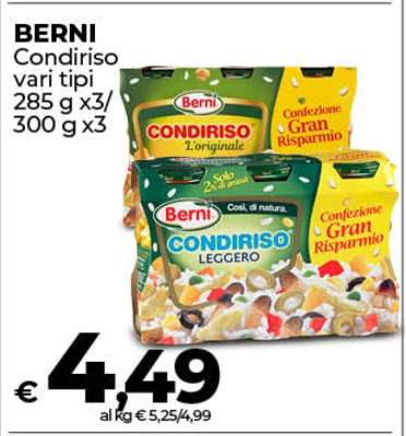 BERNI Condiriso vari tipi