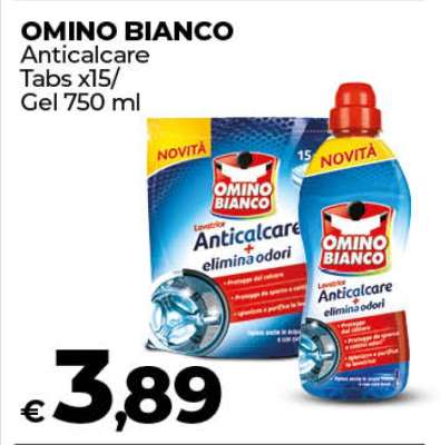 OMINO BIANCO Anticalcare Tabs x15/Gel 750 ml