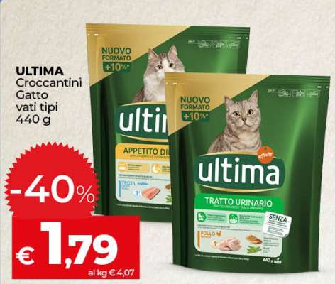 ULTIMA Croccantini Gatto vari tipi