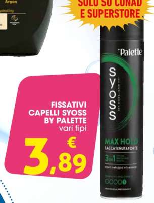 FISSATIVI CAPELLI SYOSS BY PALETTE
