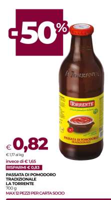 Passata di Pomodoro Tradizionale La Torrente