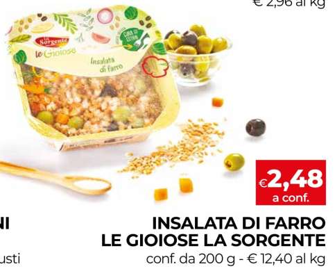 INSALATA DI FARRO LE GIOIOSE LA SORGENTE
