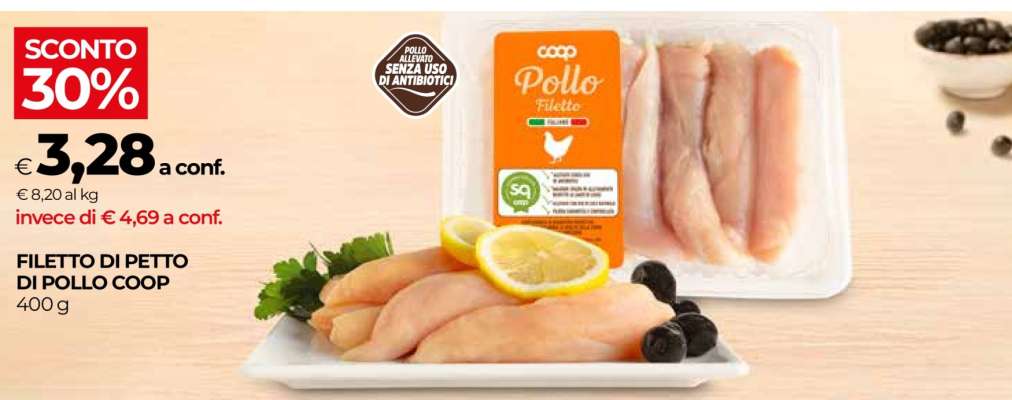 FILETTO DI PETTO DI POLLO COOP