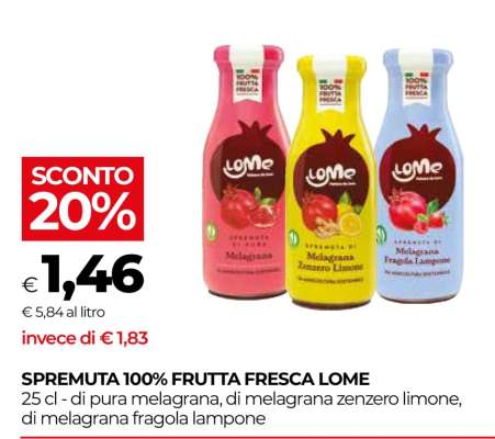 Spremuta 100% Frutta Fresca Lome