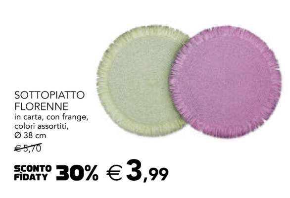 SOTTOPIATTO FLORENNE