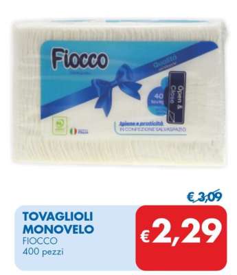 tovaglioli monovelo