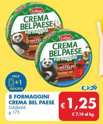 8 FORMAGGINI CREMA BEL PAESE