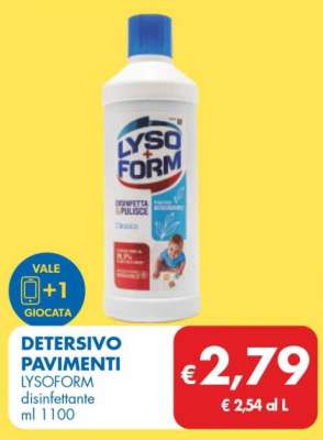 Detersivo Pavimenti Lysoform