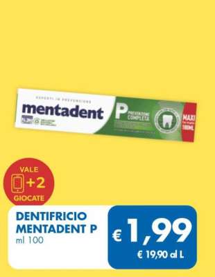 Dentifricio Mentadent P