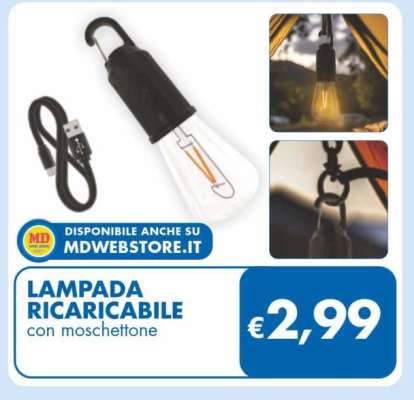 LAMPADA RICARICABILE