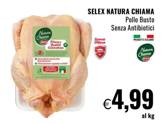 SELEX NATURA CHIAMA Pollo Busto Senza Antibiotici