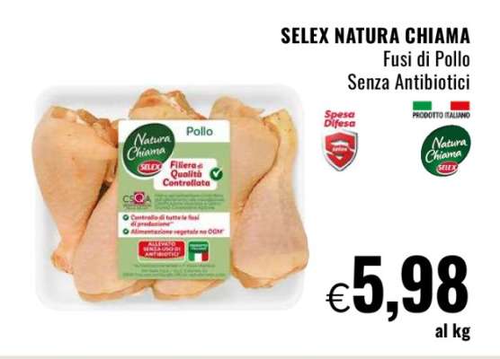 SELEX NATURA CHIAMA Fusi di Pollo