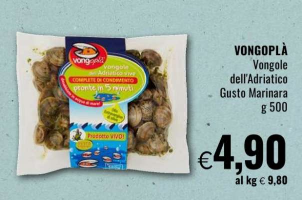 VONGOPLÀ Vongole dell'Adriatico Gusto Marinara