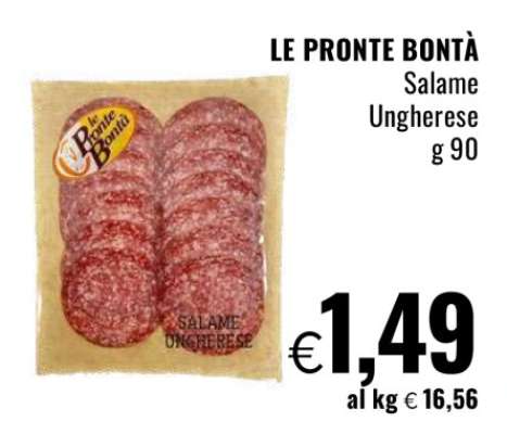 LE PRONTE BONTÀ Salame Ungherese