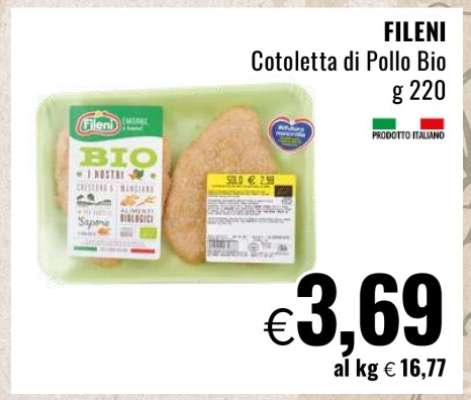 FILENI Cotoletta di Pollo Bio
