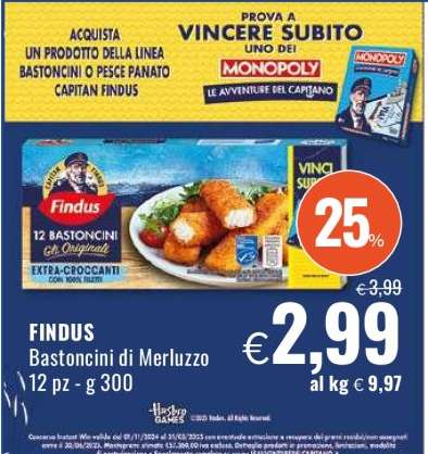 Findus Bastoncini di Merluzzo