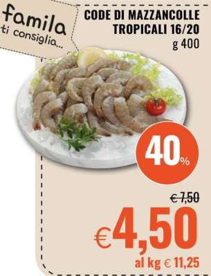 CODE DI MAZZANCOLLE TROPICALI 16/20