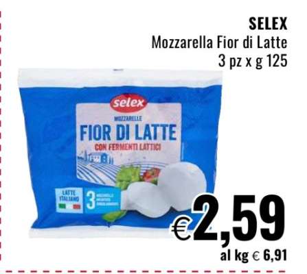 SELEX Mozzarella Fior di Latte