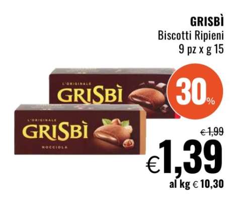 GRISBÌ Biscotti Ripieni