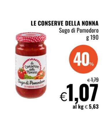 LE CONSERVE DELLA NONNA Sugo di Pomodoro