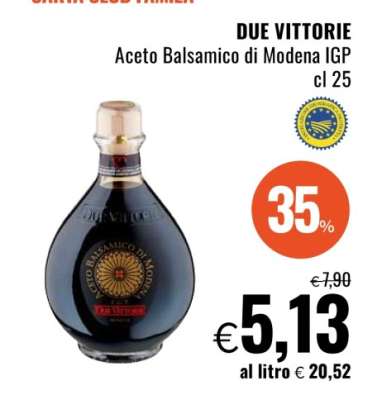 DUE VITTORIE aceto balsamico di Modena IGP cl 25