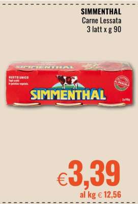 SIMMENTHAL Carne Lessata