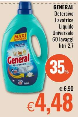 GENERAL Detersivo Lavatrice Liquido Universale