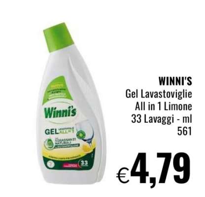WINNI'S Gel Lavastoviglie All in 1 Limone