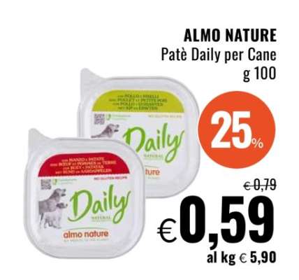 ALMO NATURE Patè Daily per Cane
