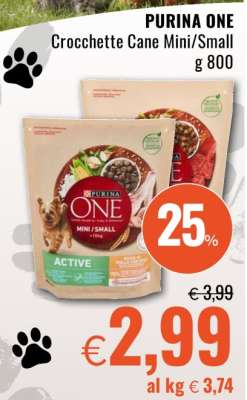 PURINA ONE Crocchette Cane Mini/Small