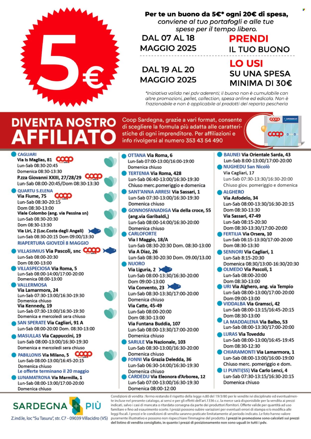 Volantino Coop - 7/5/2025 - 17/5/2025. Pagina 1