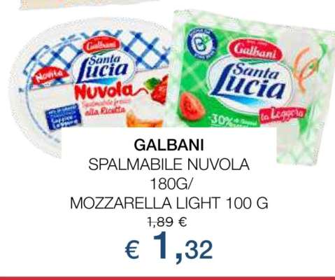 GALBANI SPALMABILE NUVOLA/MOZZARELLA LIGHT