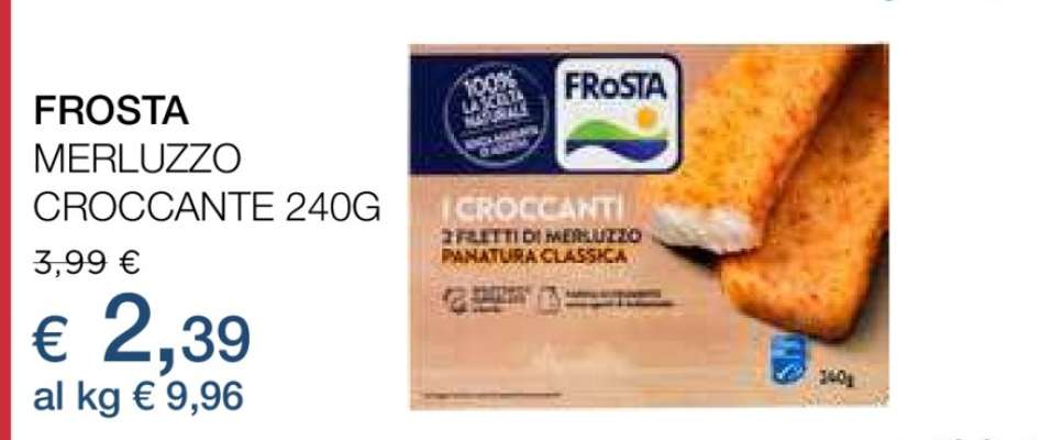 FROSTA MERLUZZO CROCCANTE 240G