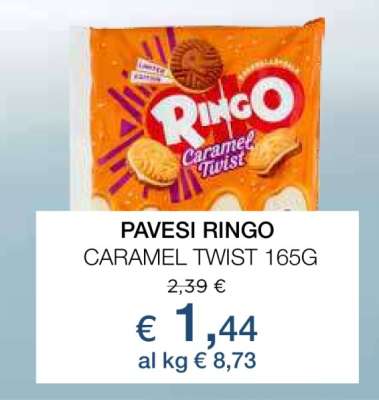 PAVESI RINGO CARAMEL TWIST 165G