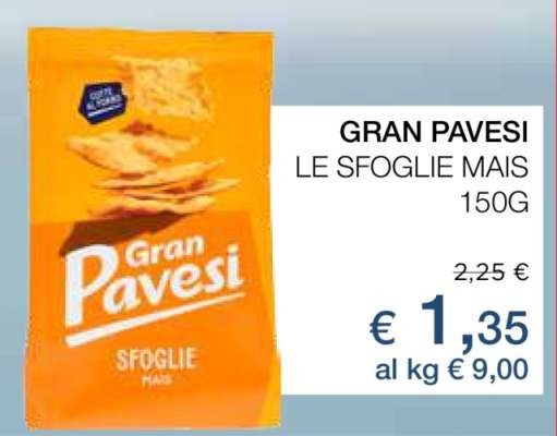 GRAN PAVESI LE SFOGLIE MAIS 150G