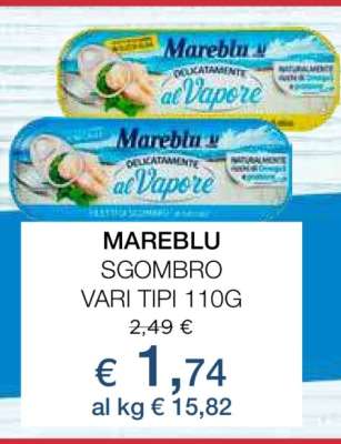 MAREBLU SGOMBRO VARI TIPI 110G