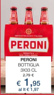 PERONI BOTTIGLIA 3X33 CL