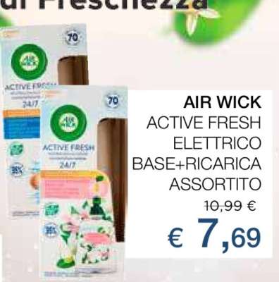 AIR WICK ACTIVE FRESH ELETTRICO BASE+RICARICA ASSORTITO