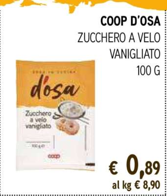 COOP D’OSA ZUCCHERO A VELO VANIGLIATO