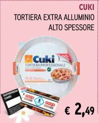 Cuki Tortiera Extra Alluminio Alto Spessore