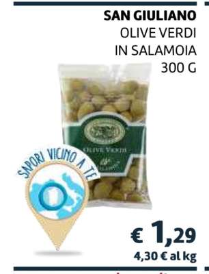 SAN GIULIANO OLIVE VERDI IN SALAMOIA 300 G